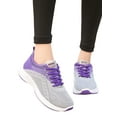 thumbnail image 3 of Gomelly Womens Running Shoe Knit Upper Sneakers Sport Athletic Shoes Comfort Flats Walking Gym Trainers Purple 6, 3 of 6