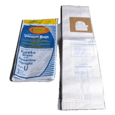 Eureka Upright Paper Bags U,3PK,Microlined Envirocare Replacement Part-308