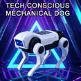 thumbnail image 2 of Sci-Fi Robotic Dog Toy with LED Eye Lights - 15cm Bionic Walking Mechanical Pet for Interactive Play, 2 of 6
