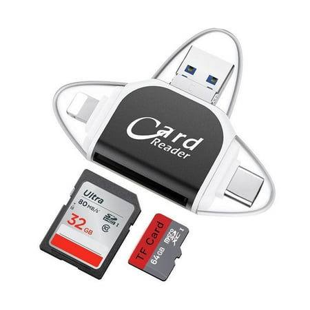 Image of Multi-Port 4 in1 Universal SD TF Card Reader SD/Micro SD Card Reader Micro SD USB Adapter SD Micro Memor Card Camera Card C9Z1