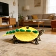thumbnail image 5 of Shadoumai Knitted Turtle Sweater for Pet Tortoise Cute Warm Shell for Small Turtle for Christmas Halloween Party Photo (L-Yellow), 5 of 5