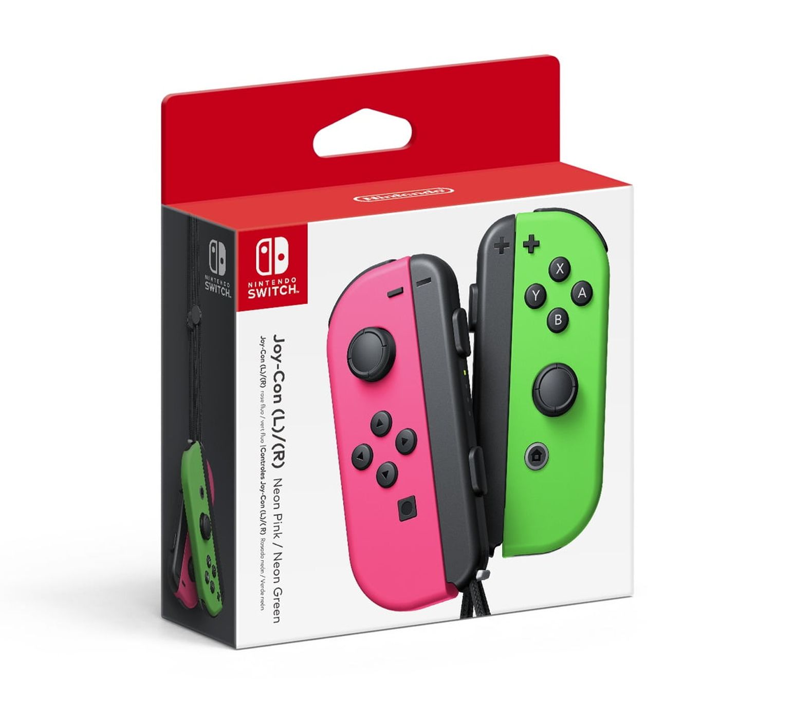 Nintendo Switch Joy-Con Pair, Neon Pink and Neon Green photo 3