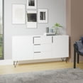 thumbnail image 2 of Manhattan Comfort 403AMC198 Buffet Beekman de 62,99 Po avec 4 Tablettes, Blanc, 2 of 3