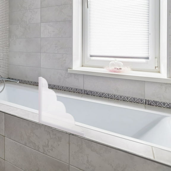 LOLIPPYY Water Blocking Board Bathroom 2PCS Transparent Acrylic Space Saving Bathtub Guard