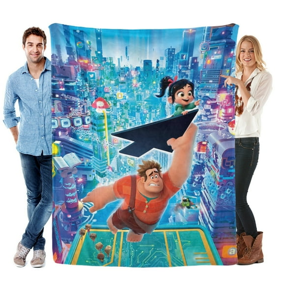 Ralph Breaks the Internet Blanket Soft Bed Sofa Throw Lightweight Birthday Gift