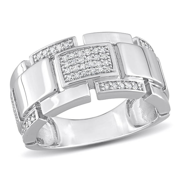 Everly Men's Diamond Sterling Silver Ring