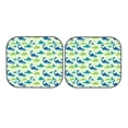 thumbnail image 7 of Balery 2 Piece Cute Dinosaur Blue Green Car Windshield Sun Shade|Foldable Front Windshield Shade for Car Front Window for Most Sedans SUV Truck-Large, 7 of 7