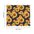 thumbnail image 3 of Xecao Navy Blue Plaid Sunflower patten Tapestry 60x51 Inches Wall Hanging Poster Tapestry for Living Room Bedroom Home Decor, 3 of 6