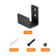 thumbnail image 3 of Guía de piso para puerta de granero, 1 paquete - Hardware de puerta de granero deslizante de acero al carbono, diseño de soporte en U ajustable (negro), 3 of 6