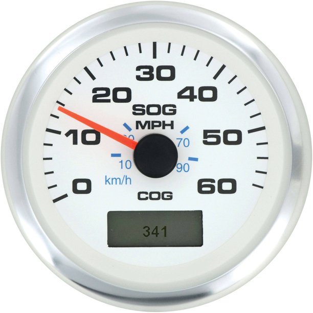SeaStar Solutions Premier Pro White GPS Speedometer, 60 MPH Walmart