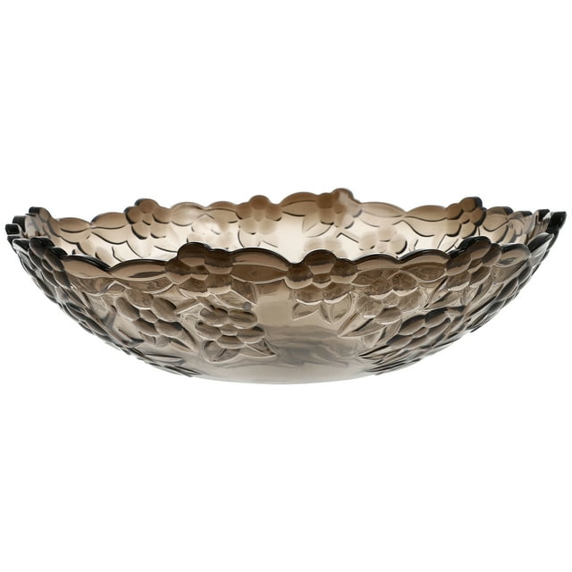 Miangastore Fruit Plate Transparent Ps 1Pc 9.6X9.6X2.8In