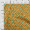 thumbnail image 1 of oneOone Polyester Lycra Mustard Yellow Fabric Geometric Texture Craft Projects Decor Fabric Printed By The Yard 56 Inch Wide, 1 of 1