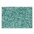 thumbnail image 1 of Teal Cutting Board, Triangle Mosaic with Polygon Shapes with Shadows Effect Illustration Print, Decorative Tempered Glass Cutting and Serving Board, Small Size, Teal Green, by Ambesonne, 1 of 1