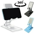 thumbnail image 6 of TOPRenddon Cell Phone Stand Adjustable Phone Holer for Desk，Metal Mobile Phone With 360 ° Rotation Folding Lazy Person Tablet Desktop, 6 of 9