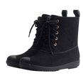 thumbnail image 4 of Fesfesfes Platform Boots for Young Ladies Ladies Mid-tube Fashion Rain Non-slip Plastic Matte Surface Lacing Rain For Women 7.5(40), 4 of 4