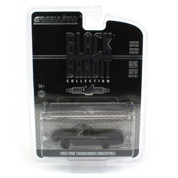 Greenlight Collectibles 1/64 1965 Ford Thunderbird Convertible Black Bandit Series 27 28110-B