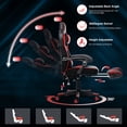 thumbnail image 5 of ELECWISH Reclining Thicken Large Seat Gaming Chair with Footrest and Lumbar Support PU Leather Office Chair, Red, 5 of 10