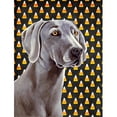 thumbnail image 1 of 11 x 15 in. Weimaraner Candy Corn Halloween Portrait Garden Size Flag, 1 of 1