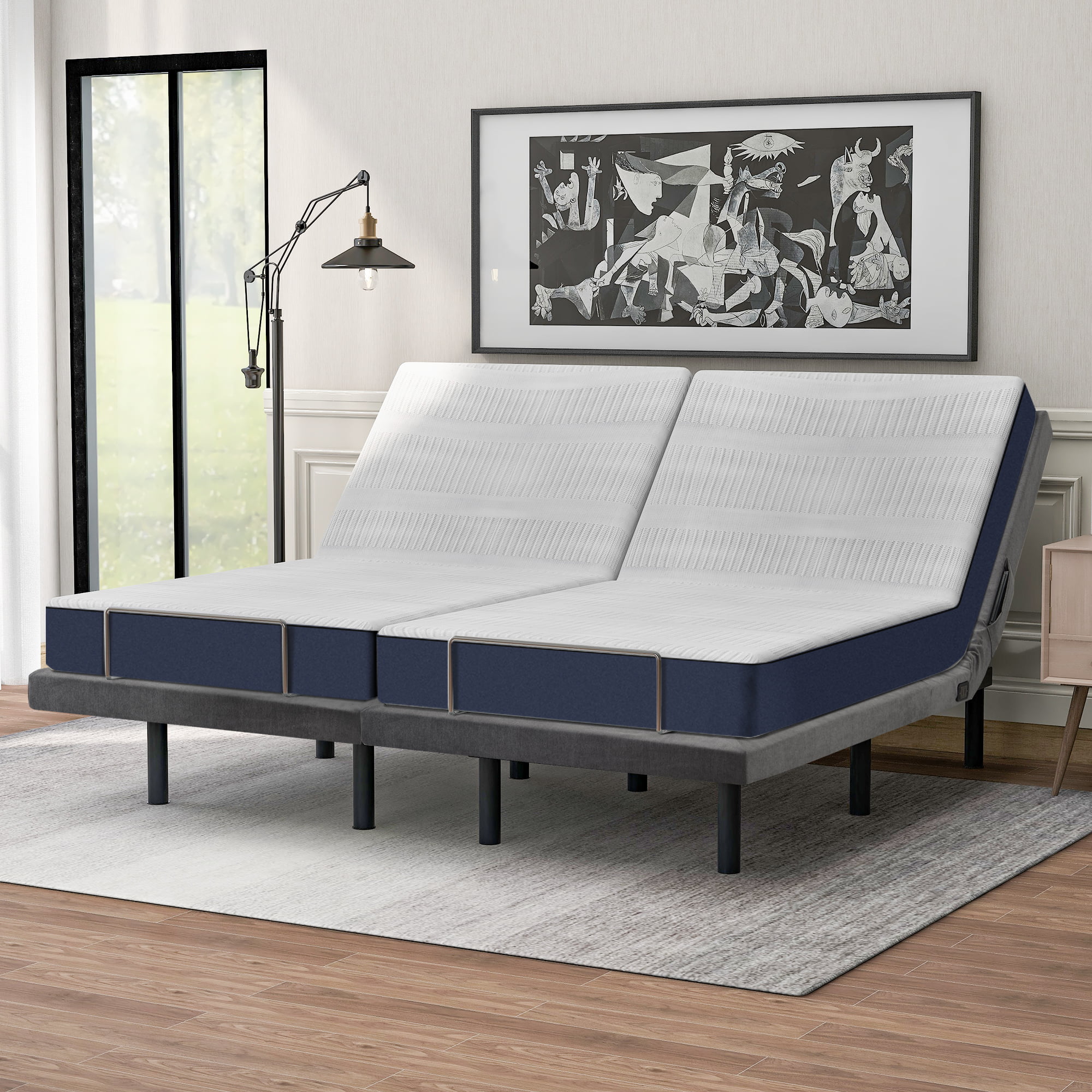 Set Of Two Adjustable Ergonomic Bed, What Size Bed Does 2 Twin Xl Make