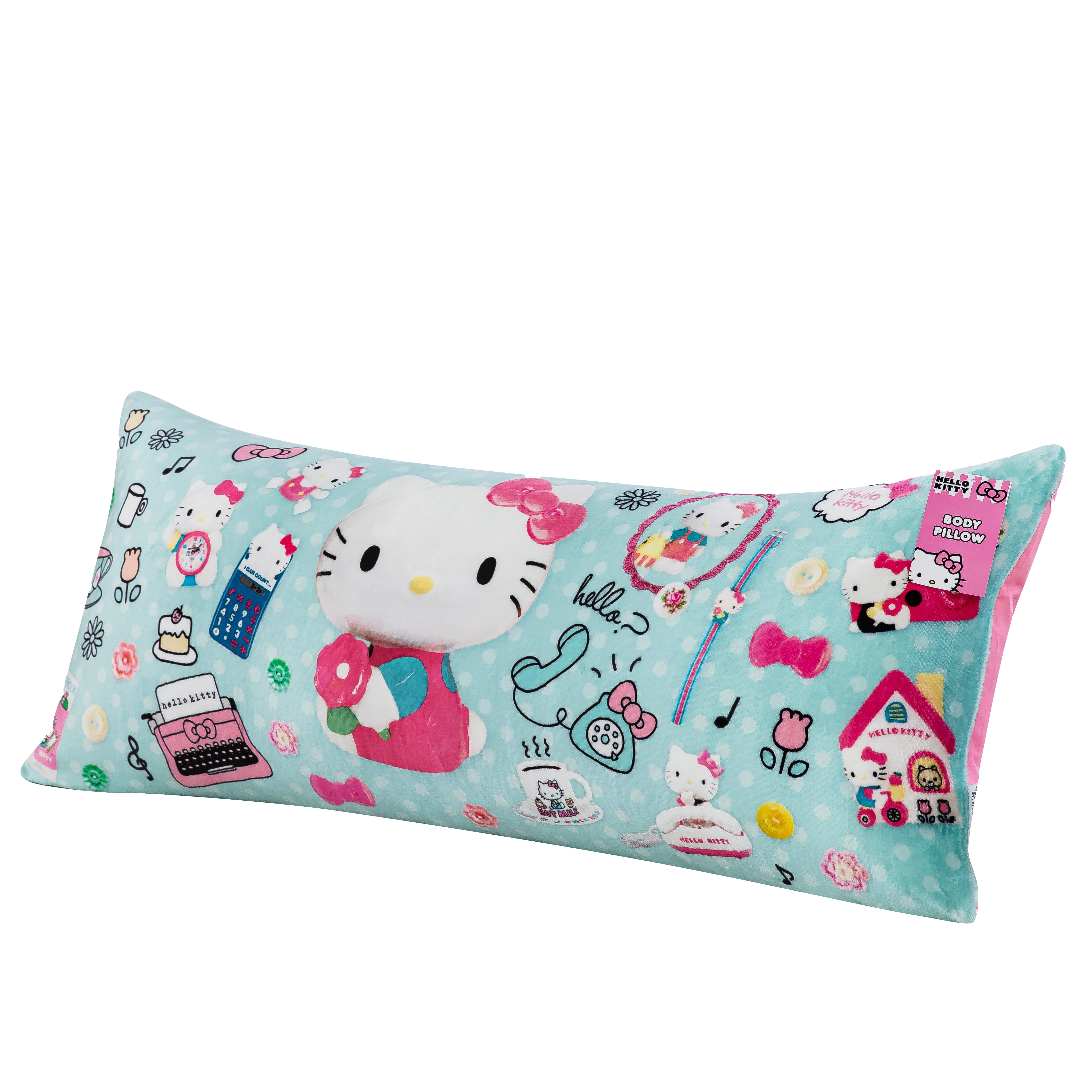 Hello Kitty Lets Go Retro 20x48 Body Pillow