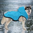 thumbnail image 1 of Chubasquero para perros 2 en 1 de Blue-s, poncho impermeable ligero con capucha y transpirable para perros pequeños y medianos, 1 of 5