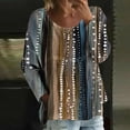 thumbnail image 2 of MEICHEN Womens Long Sleeve Tops Casual Blouses Fall Pleated Trendy Tee Shirts Vacation Fashion Clothes, 2 of 5