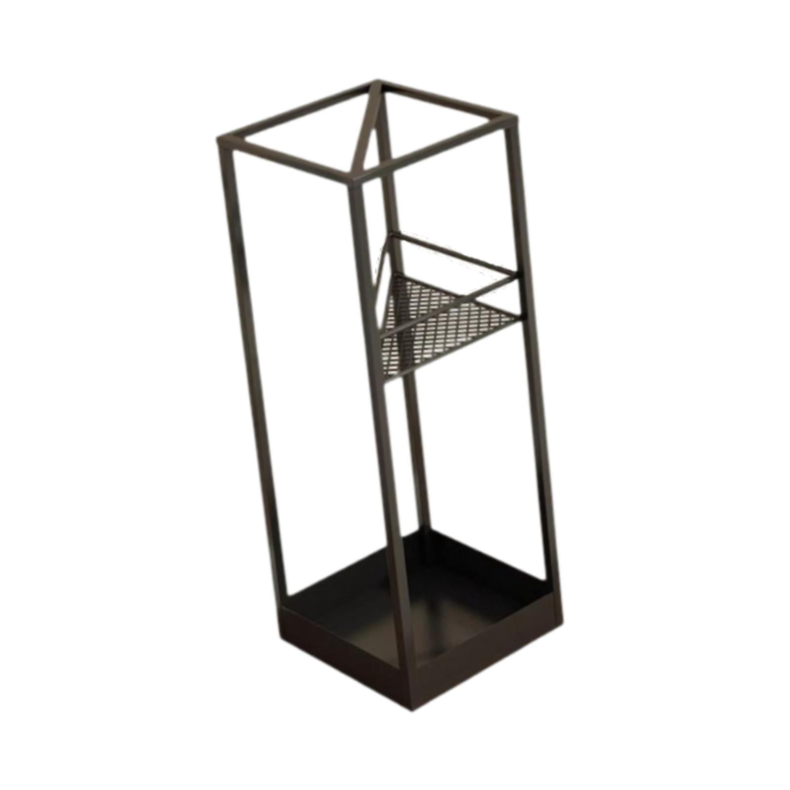 Fiocias Bucket for an umbrella organizing container with a holder with bin of the bin of Black