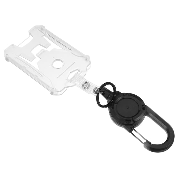 SOPOTUTU 1Jgo Portagafete Transparente Vertical Con Elegante Para Protección De Tarjetas De Identificación