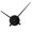 Black, variant on Walplus 12.21" x 12.21" Designer Flexi Minimal Black Wall Clock