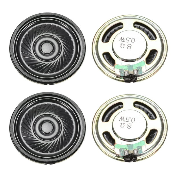 0.5 W 8 Ohm, Altavoz Magnético DIY Reemplazo Redondo de 36mm 4pcs