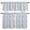 White Gray Blue Mist Blue, variant on Mexican Serape Kitchen Curtains, Kitchen Curtains and Valances Set of 3, Colorful Stripes Vertical Lines Abstract Light Filtering Tailored Tier Curtain 24 Inch Length Drapes for Cafe Sink Bedroom
