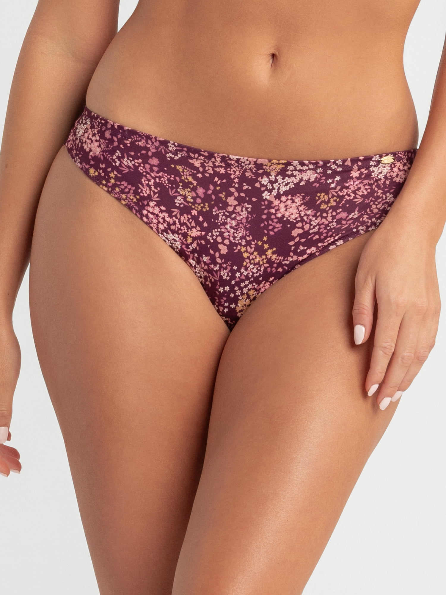 Jessica Simpson Women's Microfiber Tanga, 2-Pack, Size S-XXXL