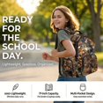 thumbnail image 2 of DISNIMO Wolf American Flag Printed Teen Boys School Backpack Set, 17 Inch Students Book Bags for Boys Backpack Set with Lunch Bag & Pencil Pouch, Back to School Gift-, 2 of 7