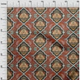 thumbnail image 3 of oneOone Rayon Rust Brown Fabric Asian Ornamental Sewing Material Print Fabric By The Yard 56 Inch Wide, 3 of 4