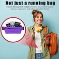 thumbnail image 4 of Riñonera para correr simple, ultrafina, con cremallera de doble capa, impermeable, para hombres y mujeres, deportes al aire libre, ocio, fitness, riñonera impermeable, bolsa de viaje, cómoda,, 4 of 5