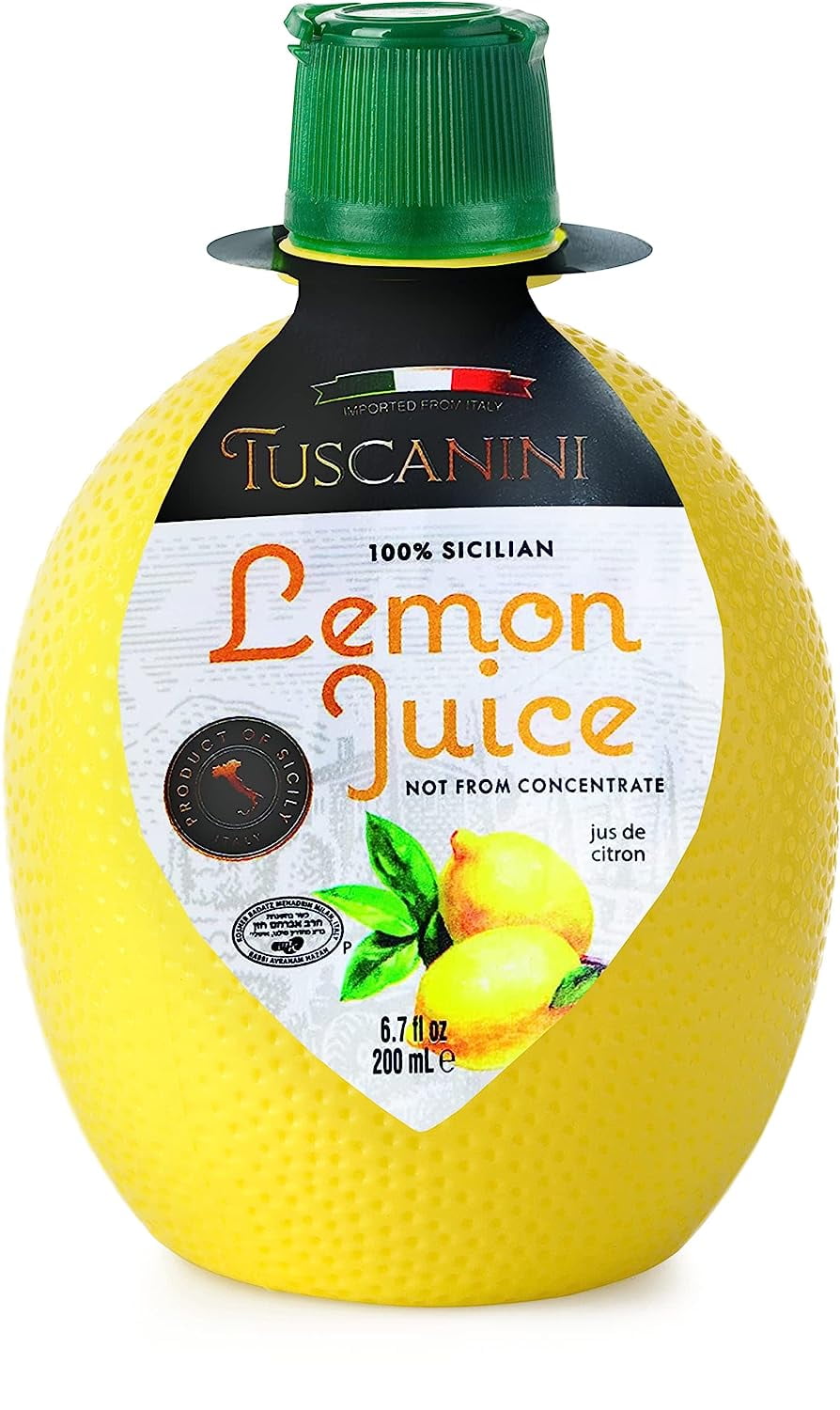 Tuscanini 100 Sicilian Lemon Juice, Not from Concentrate, 6.7oz Lemon