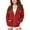 Red, variant on Ruyang Zip Up Hoodie for Girls Long Sleeve Sweatshirts Fall Oversized Hoodies Plain Cute Casual Fashion Jacket Pockets