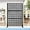 Black-B, variant on Metal Privacy Screen Outdoor 72" H×46" W, Freestanding Decorative Privacy Screens for Balcony Yard&Garden, Steel Air Conditioner Fence, Metal Room Divider with Stand, Modern Pattern Black-X