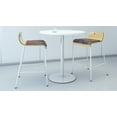 thumbnail image 2 of KFI Studios Jive Counter Stool, White Wood Back, Fudge Seat, 2 of 6