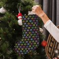 thumbnail image 5 of Lsque Colorful Paw Pattern 18 Inch Christmas Stockings, Festive Holiday Stocking for Christmas Decorations Holiday Decor, 5 of 7