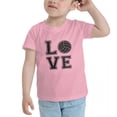 thumbnail image 3 of Volleyball Love Cute Toddler T-Shirts for Boys Girls (Pink, 3T), 3 of 5