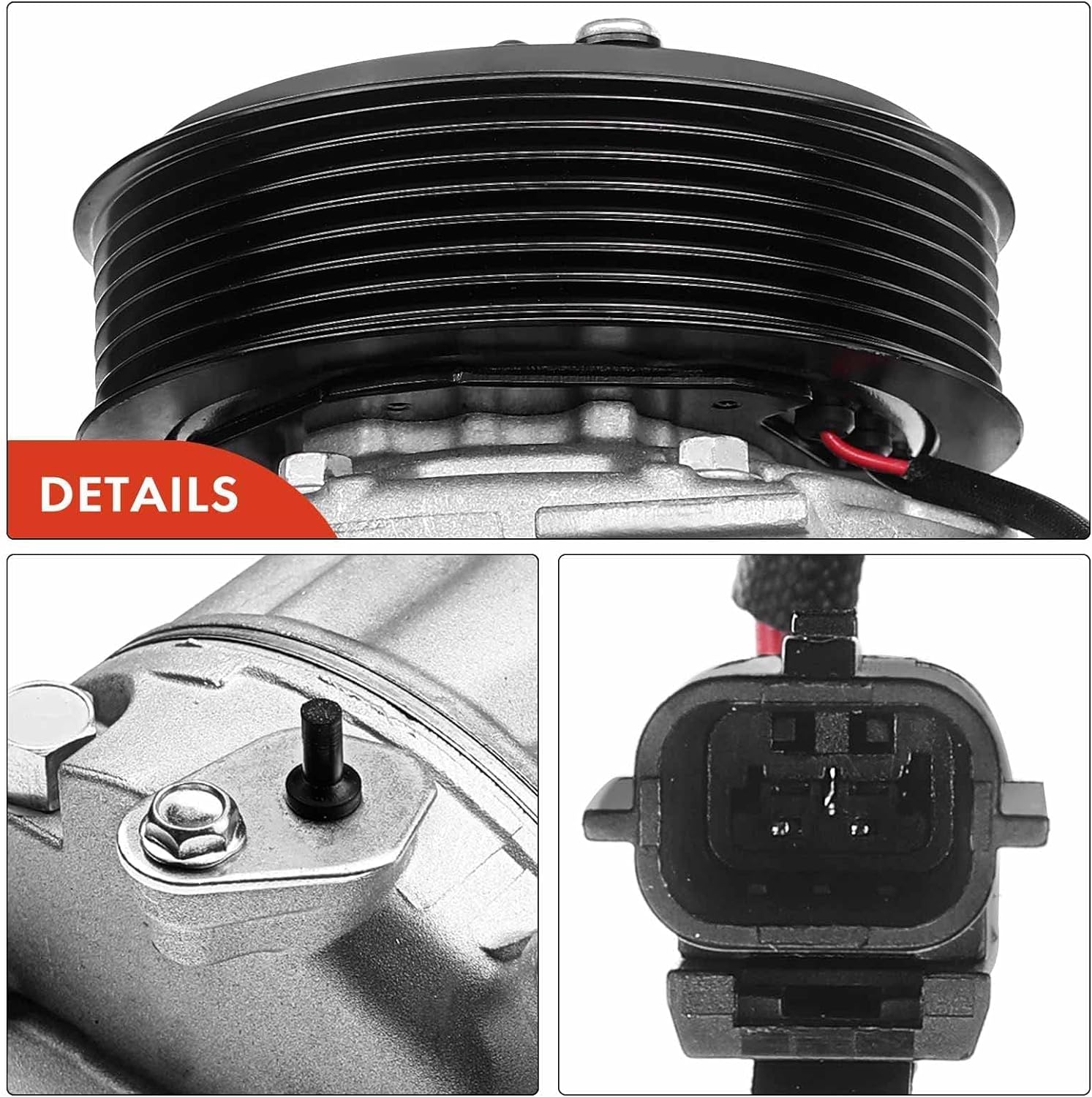 A-Premium AC Compressor with Clutch Compatible with Nissan Altima 2007-2013 V6 3.5L
