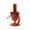 🍒 Brown_Base#285, variant on Pinecone Candle Holder Decorative Glass Candle Stand for Christmas Fall Home Decor Table Centerpiece Mantel Dining Room Party Decoration