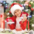 thumbnail image 5 of Bolsas de golosinas navideñas para fiestas 50 piezas de bolsas de dulces para niños, bolsas de regalo de plástico con cremallera para galletas de caramelo, mini regalo de Navidad, Goodie Ba Feliz Sencillez, 5 of 5