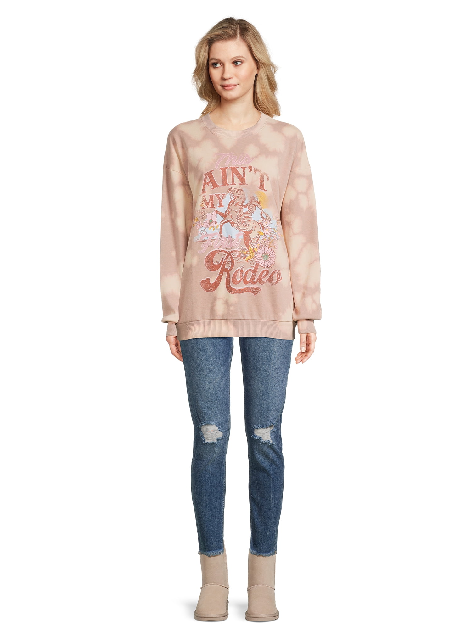 Self Esteem Juniors Mineral Wash Graphic Sweatshirt, Sizes S-XL