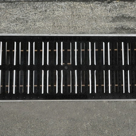STOBOK Replaceable Plastic Trench Grate Black Sewer Cover with Easy Installation and Maintenance