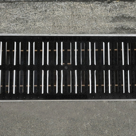 STOBOK Replaceable Plastic Trench Grate Black Sewer Cover with Easy Installation and Maintenance