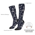 thumbnail image 6 of Fotbe Retro Flower print Women's Men's Novelty Crew Socks Cotton Socks Knee High Socks for Walking,Running,Nurses,Pregnancy, 6 of 8