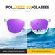 thumbnail image 4 of Gafas de sol ELITERA con lente de espejo retro polarizada UV400, 4 of 7