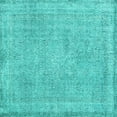 thumbnail image 1 of Ahgly Company Machine Washable Indoor Square Persian Turquoise Blue Traditional Area Rugs, 3' Square, 1 of 4